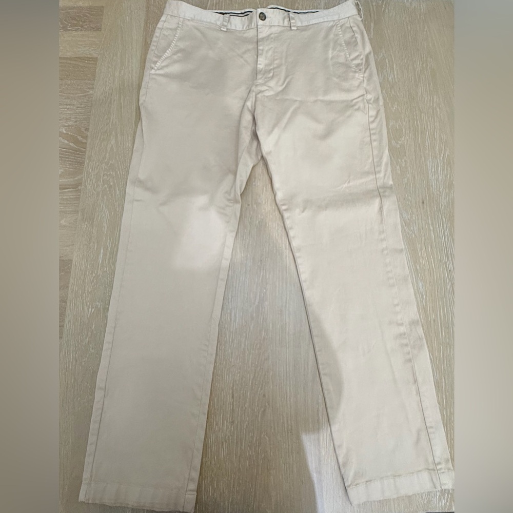 Johnston & Murphy Cream Men's Pants - Picture 2 of 7